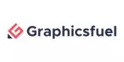 Logo do GraphicsFuel plataforma de recursos de design, templates e materiais gráficos para criadores digitais